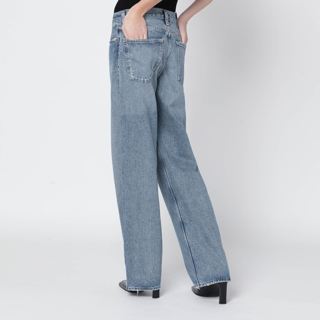 Agolde Arc Criss Cross Jeans Blue