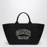 Ganni XXL Black Canvas Tote Bag Purple