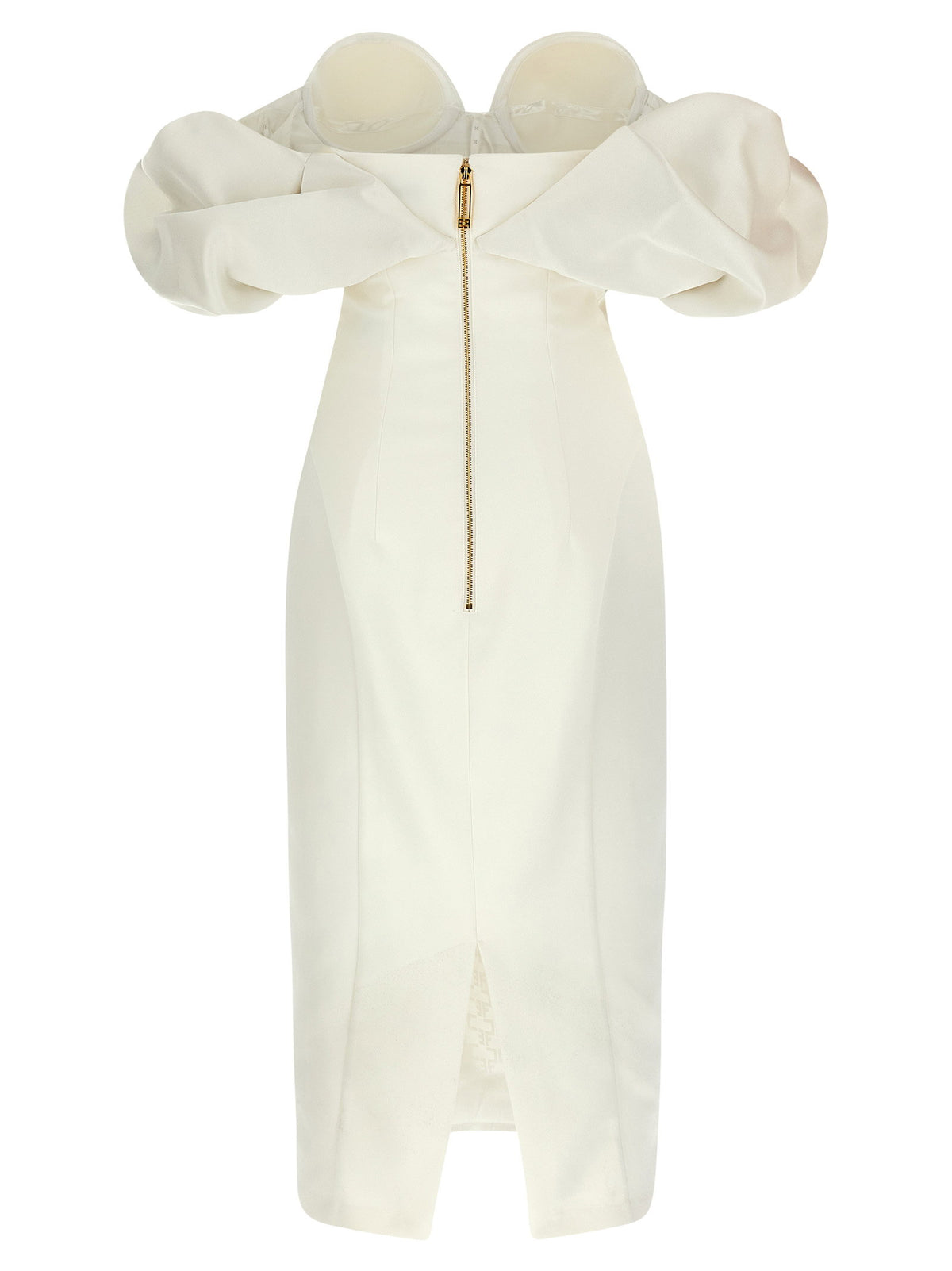 Elisabetta Franchi Off-the-shoulder Dress White