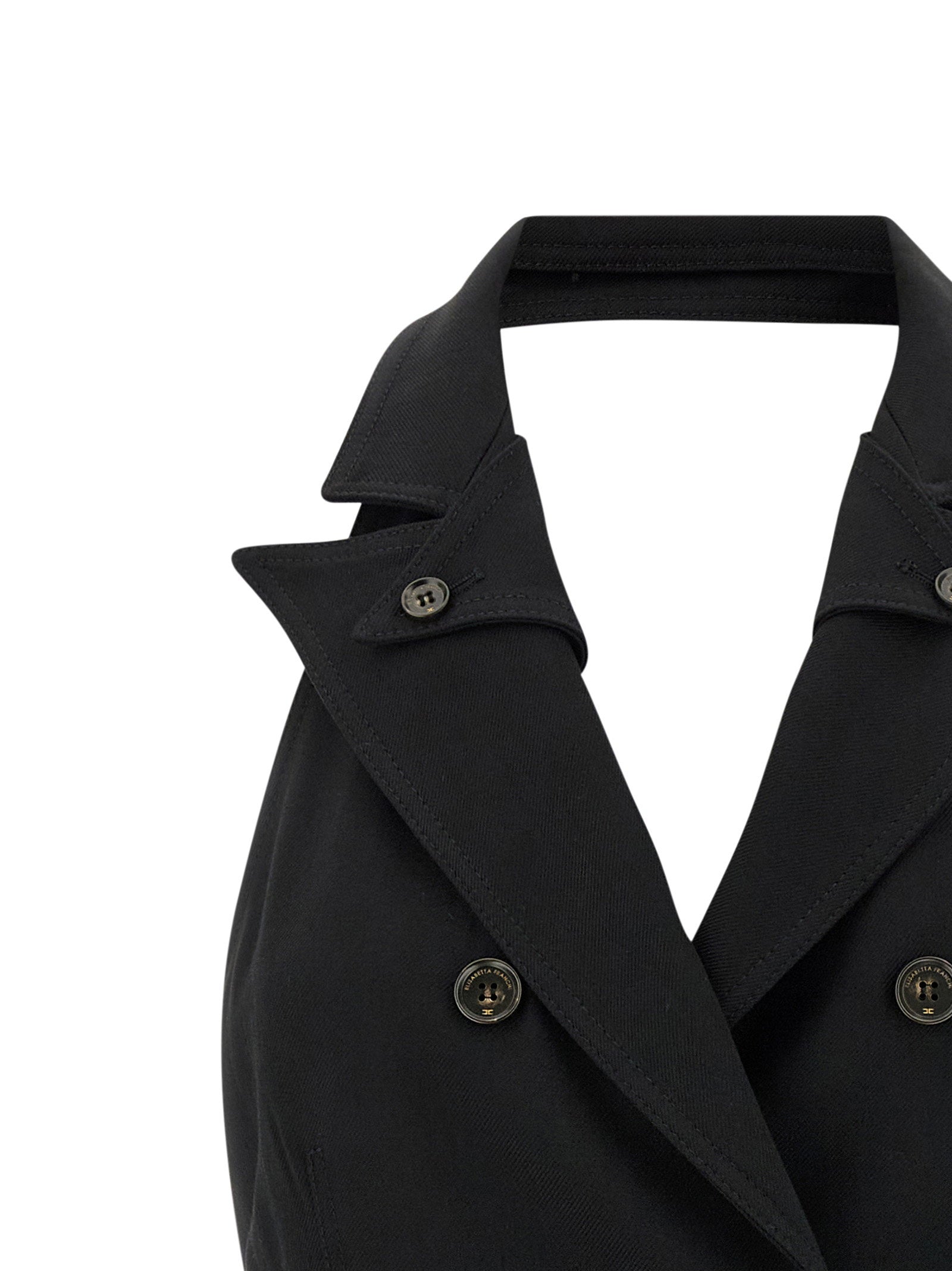Elisabetta Franchi Vest Dress Black