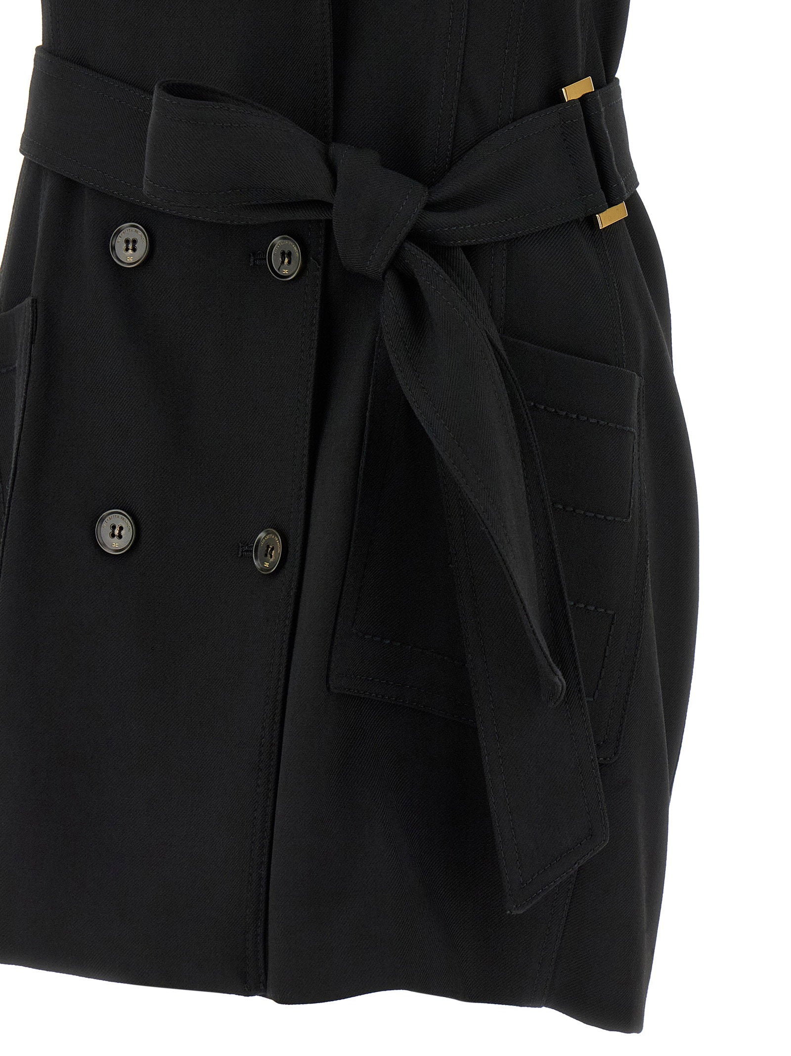 Elisabetta Franchi Vest Dress Black