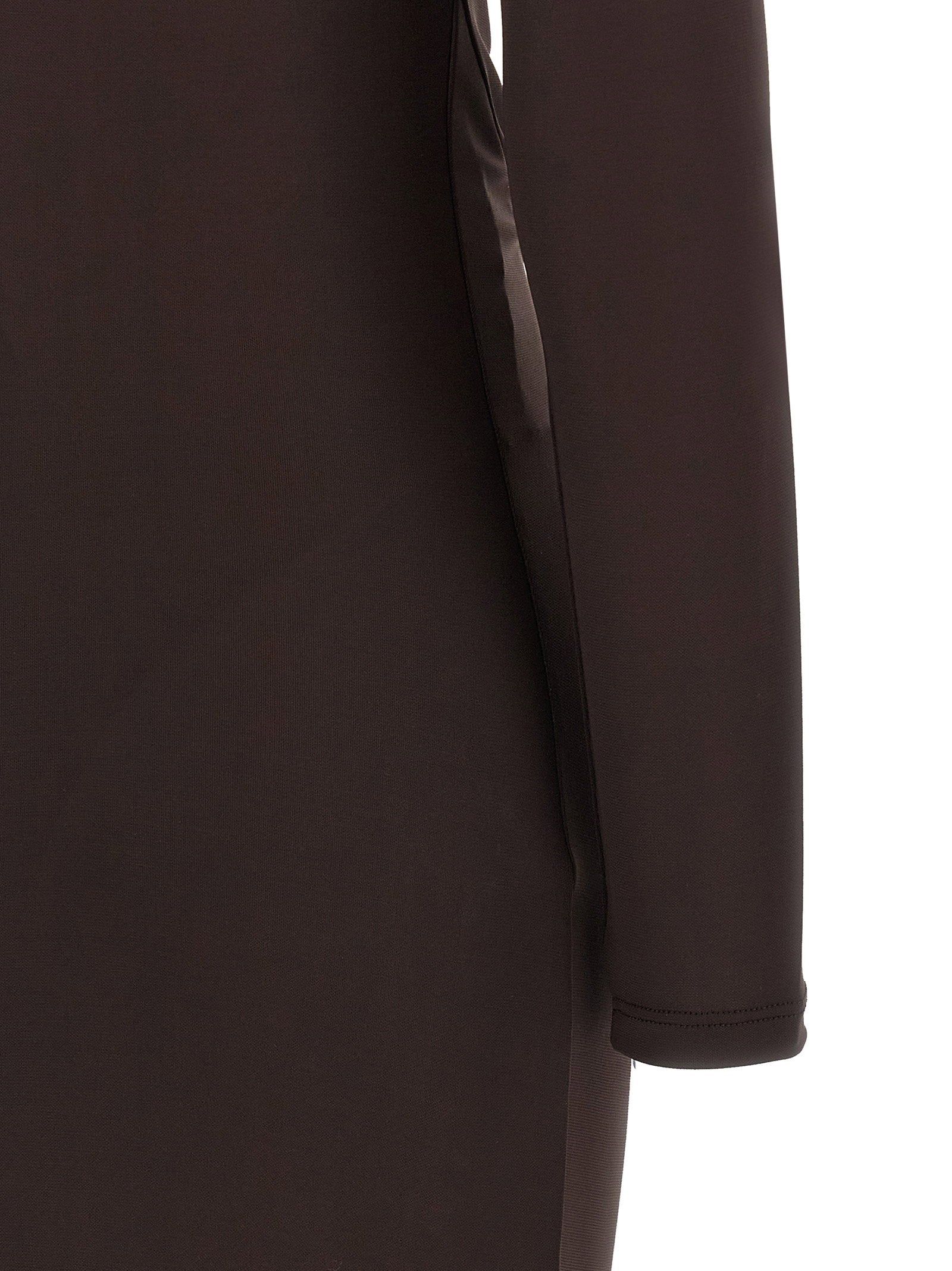Elisabetta Franchi Red Carpet Dress Brown