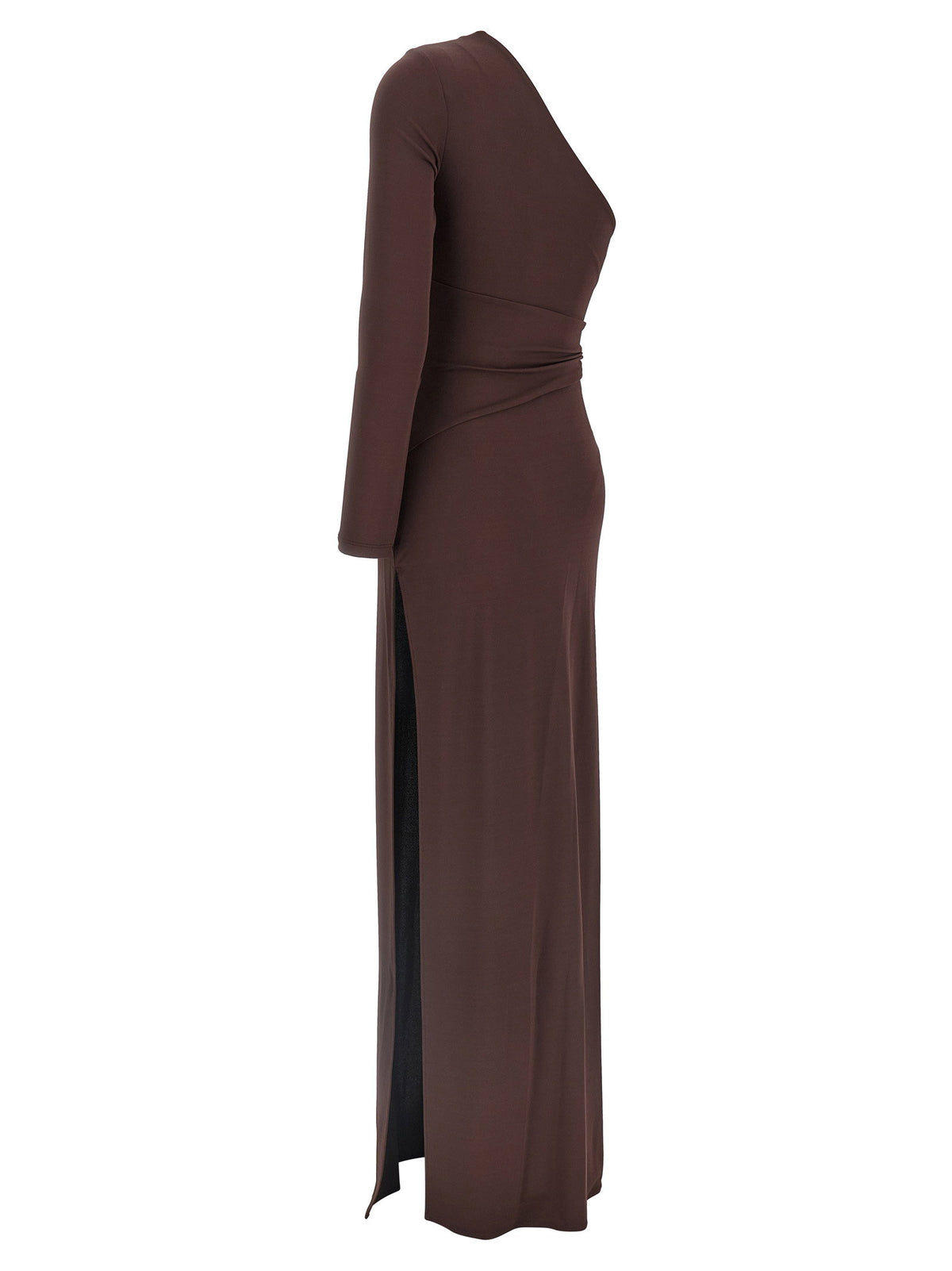 Elisabetta Franchi Red Carpet Dress Brown