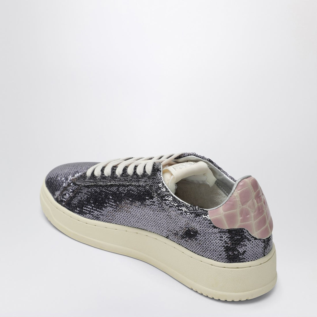Autry Dallas Sparkling Sequin Sneakers in Multicolor Grey Multicolor