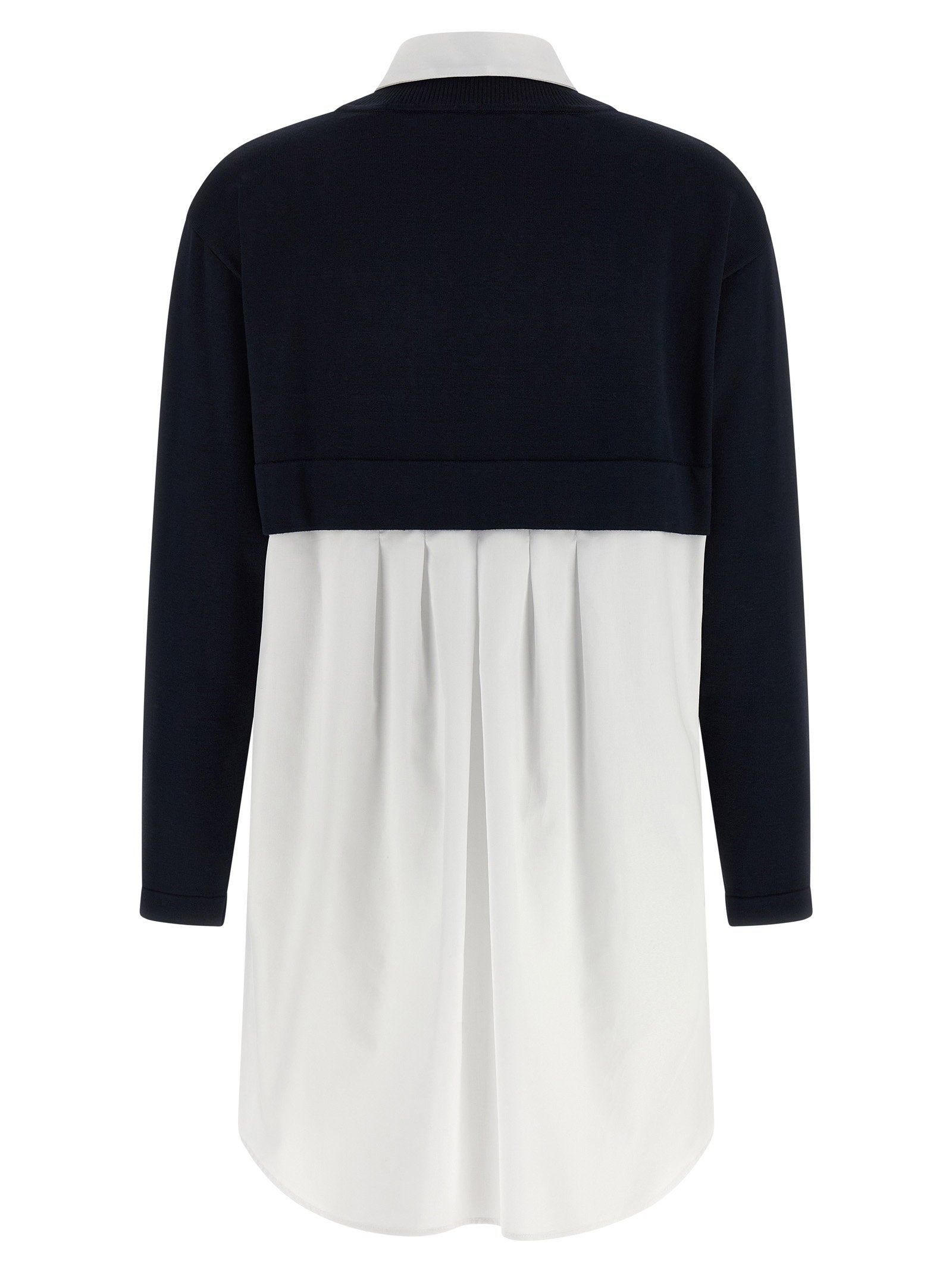 Elisabetta Franchi Multi-layered Dress Blue