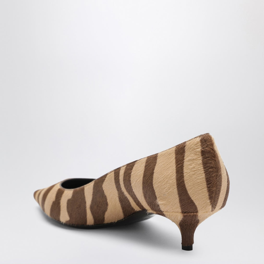 Jimmy Choo Amelia Zebra-Print Pony Hair Pumps Brown