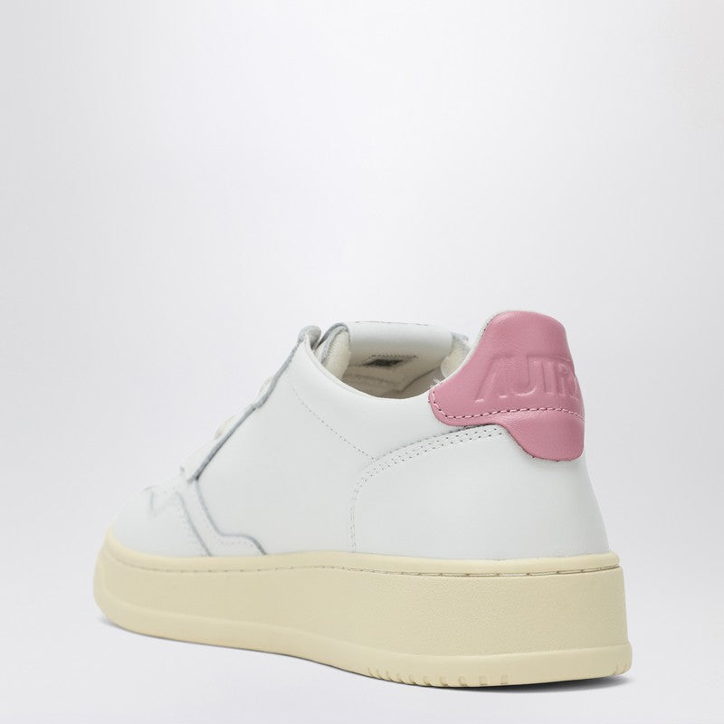Autry Medalist Leather Sneakers White Pink white