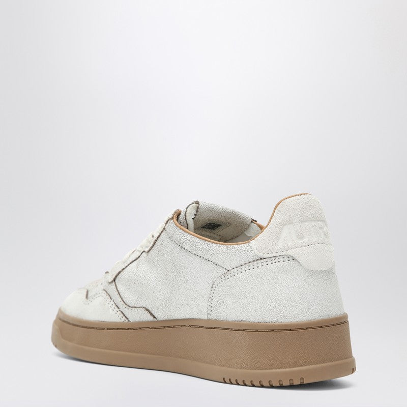 Autry Medalist Low Super Vintage Leather Sneakers White/Tobacco White