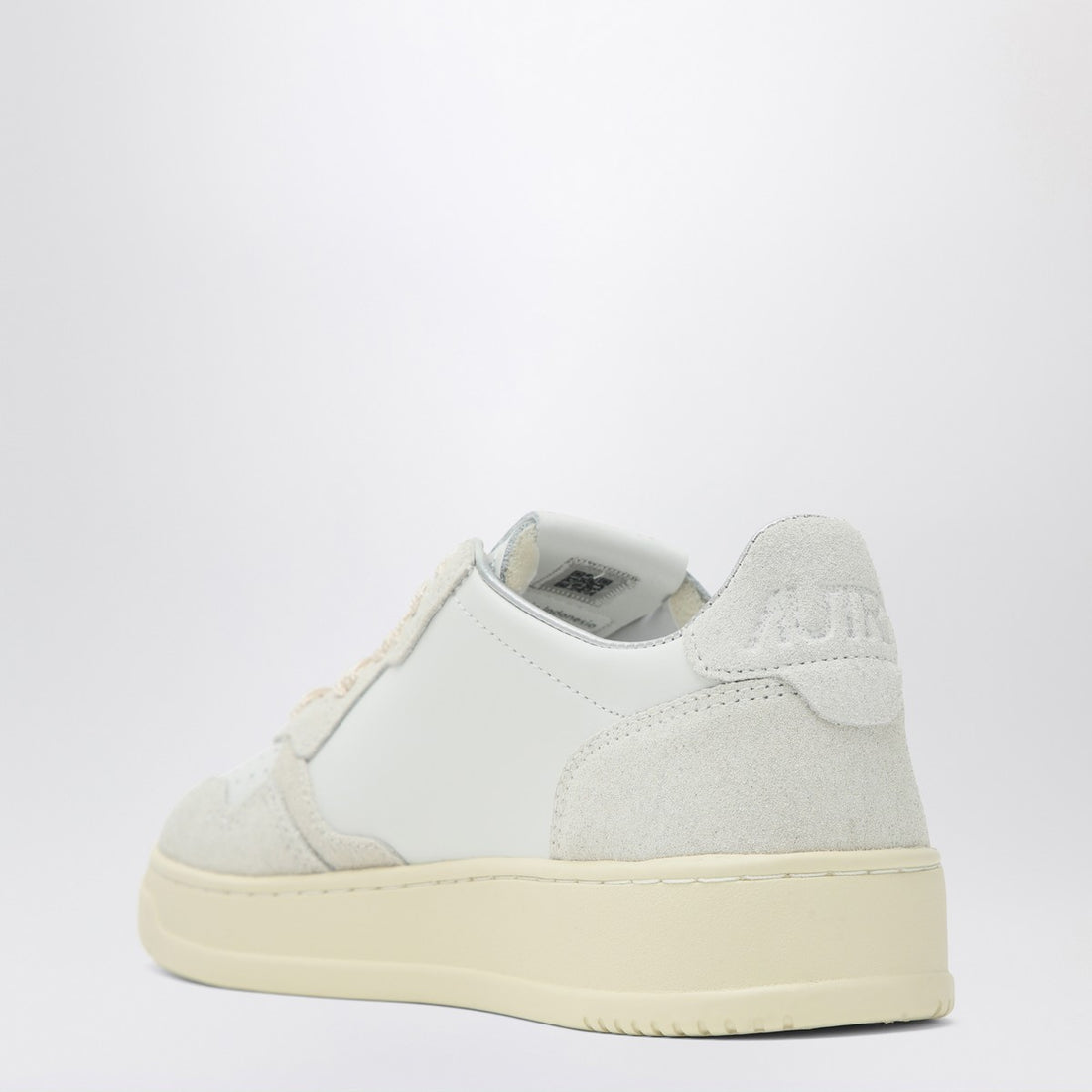 Autry Medalist Low White Leather & Suede Sneakers White
