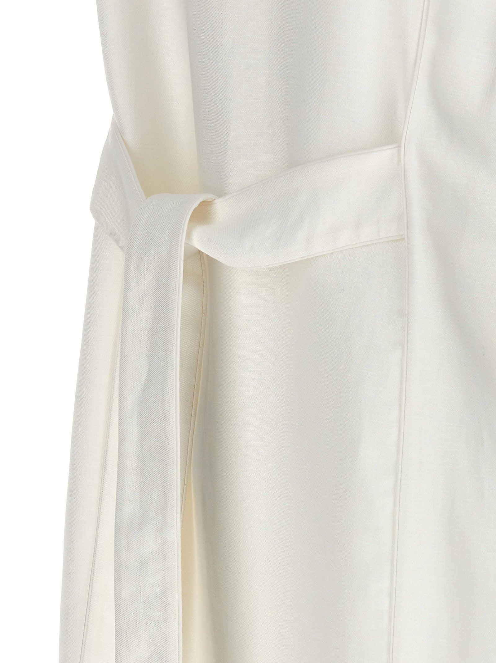 Max Mara Aureo Maxi Waistcoat White