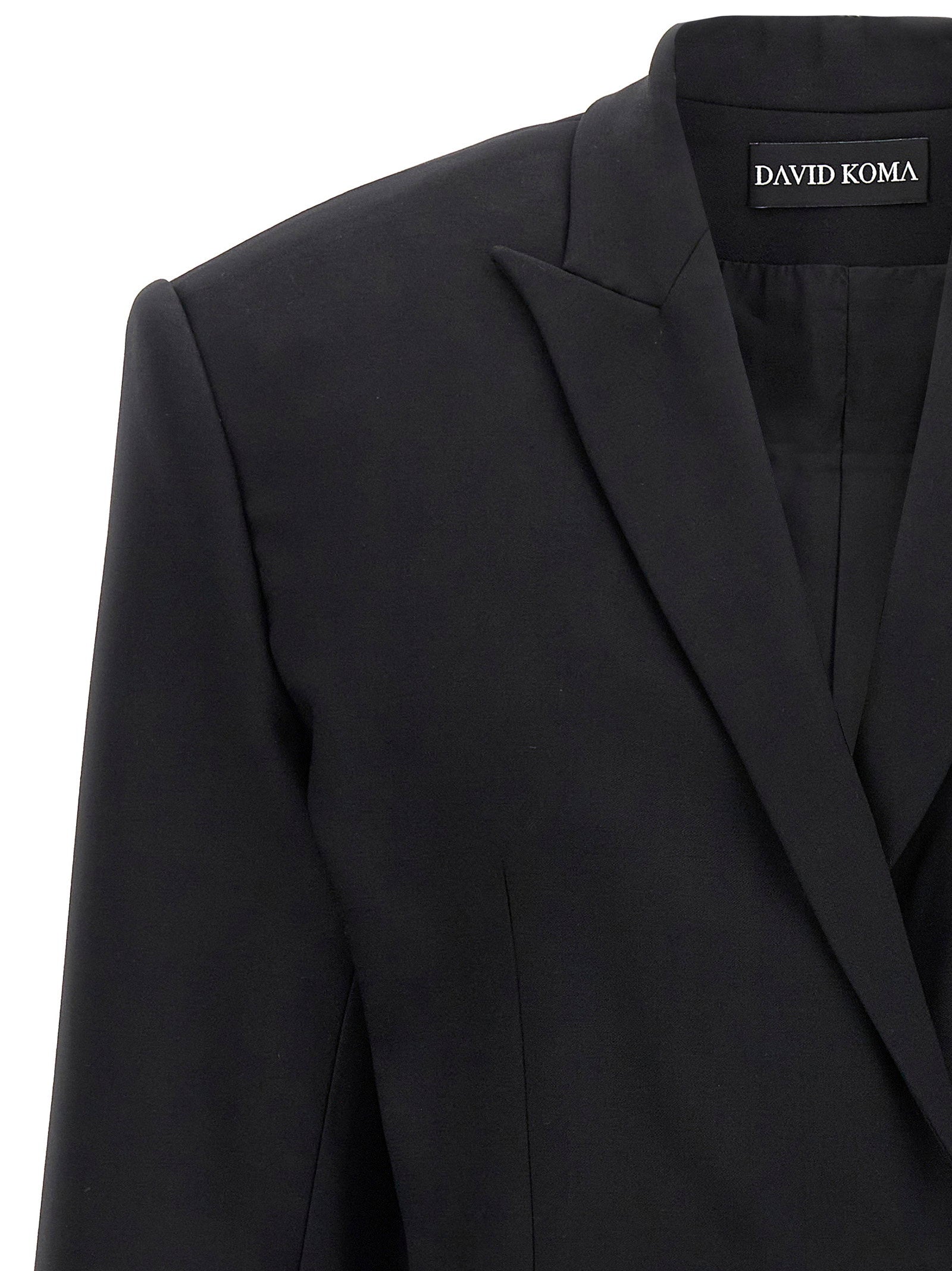 David Koma Cropped Blazer Black