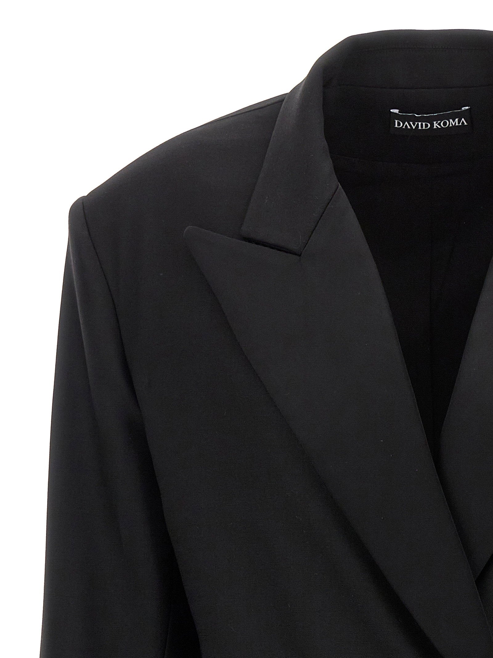 David Koma Tailored Tuxedo Blazer Black