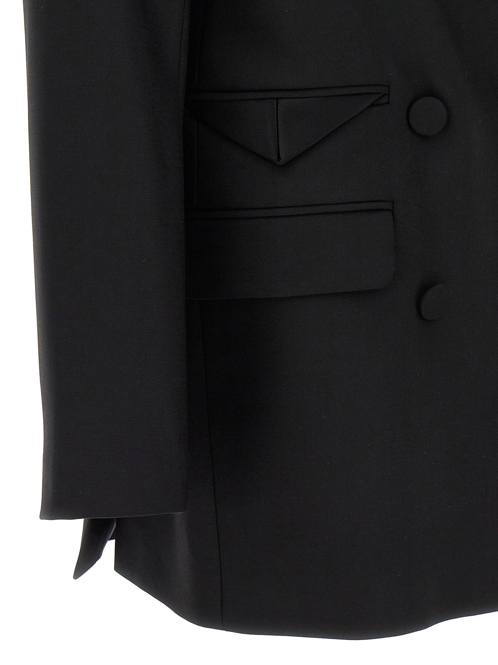 David Koma Tailored Tuxedo Blazer Black