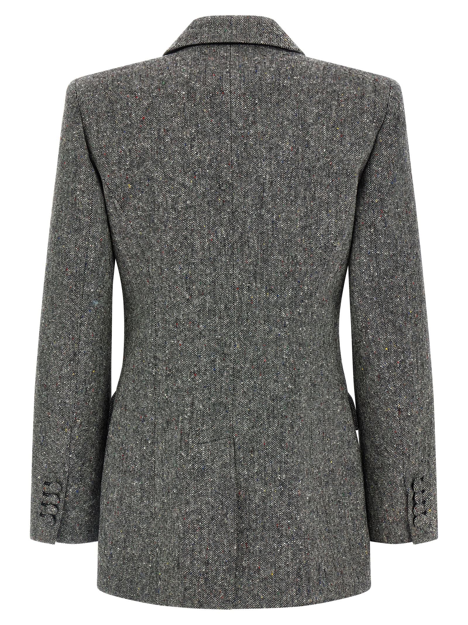 Valentino Garavani Double-breasted Blazer Gray