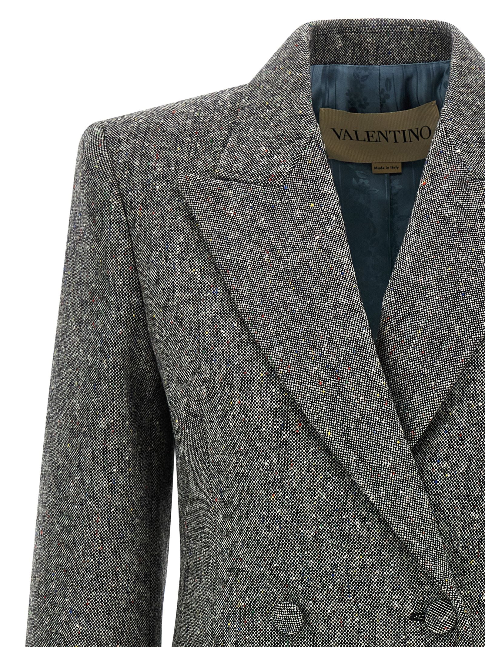 Valentino Garavani Double-breasted Blazer Gray