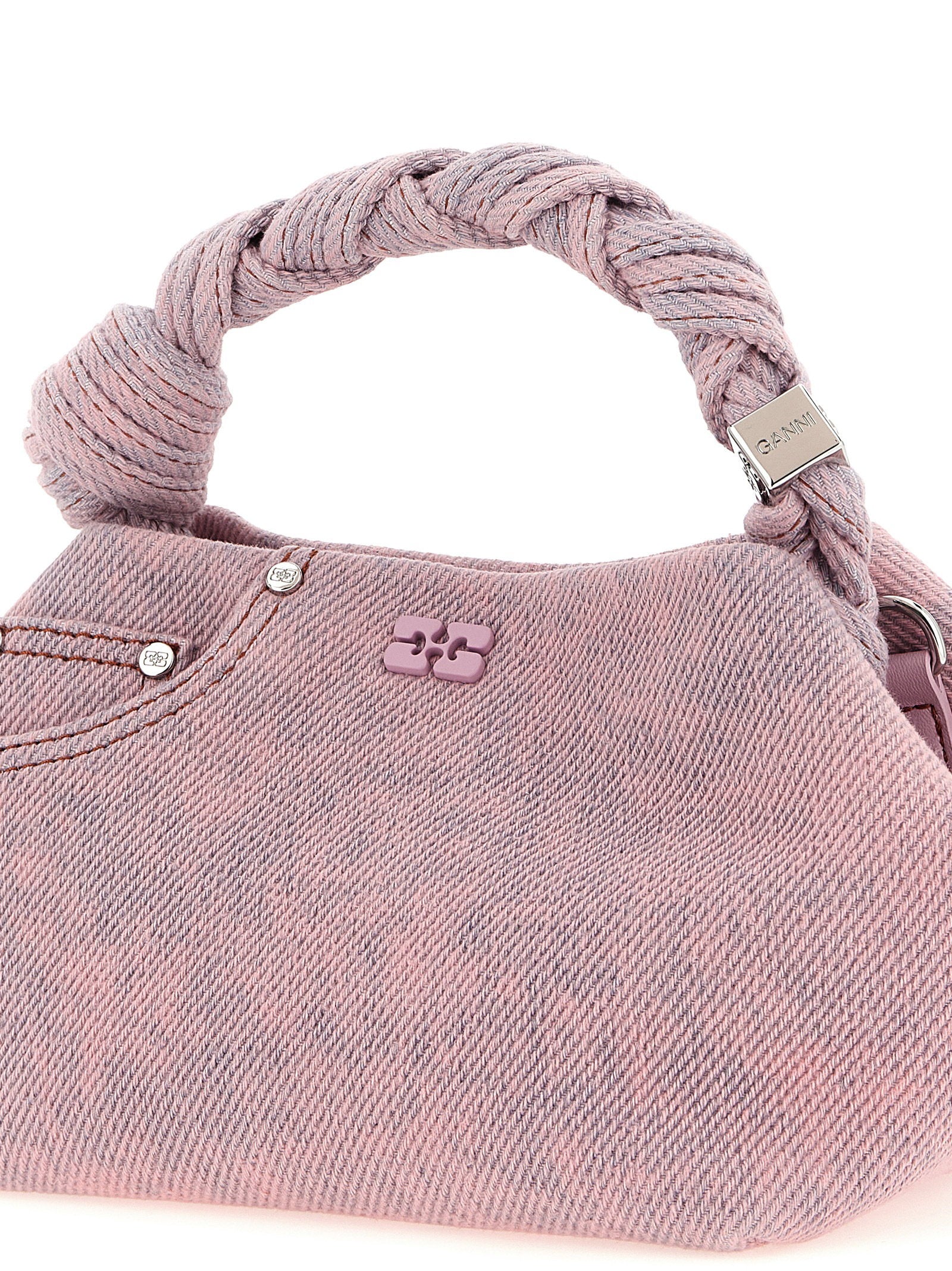 Ganni Bou Small Handbag Pink