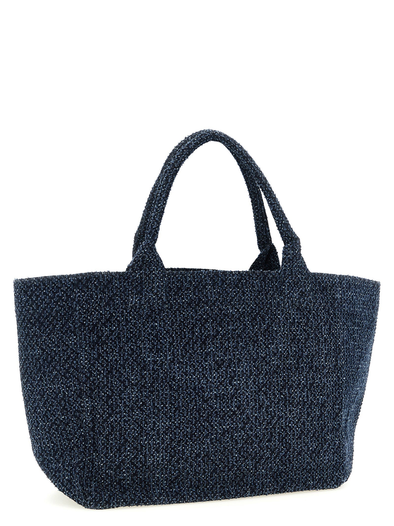 Ganni Medium Bear Shopping Bag Blue