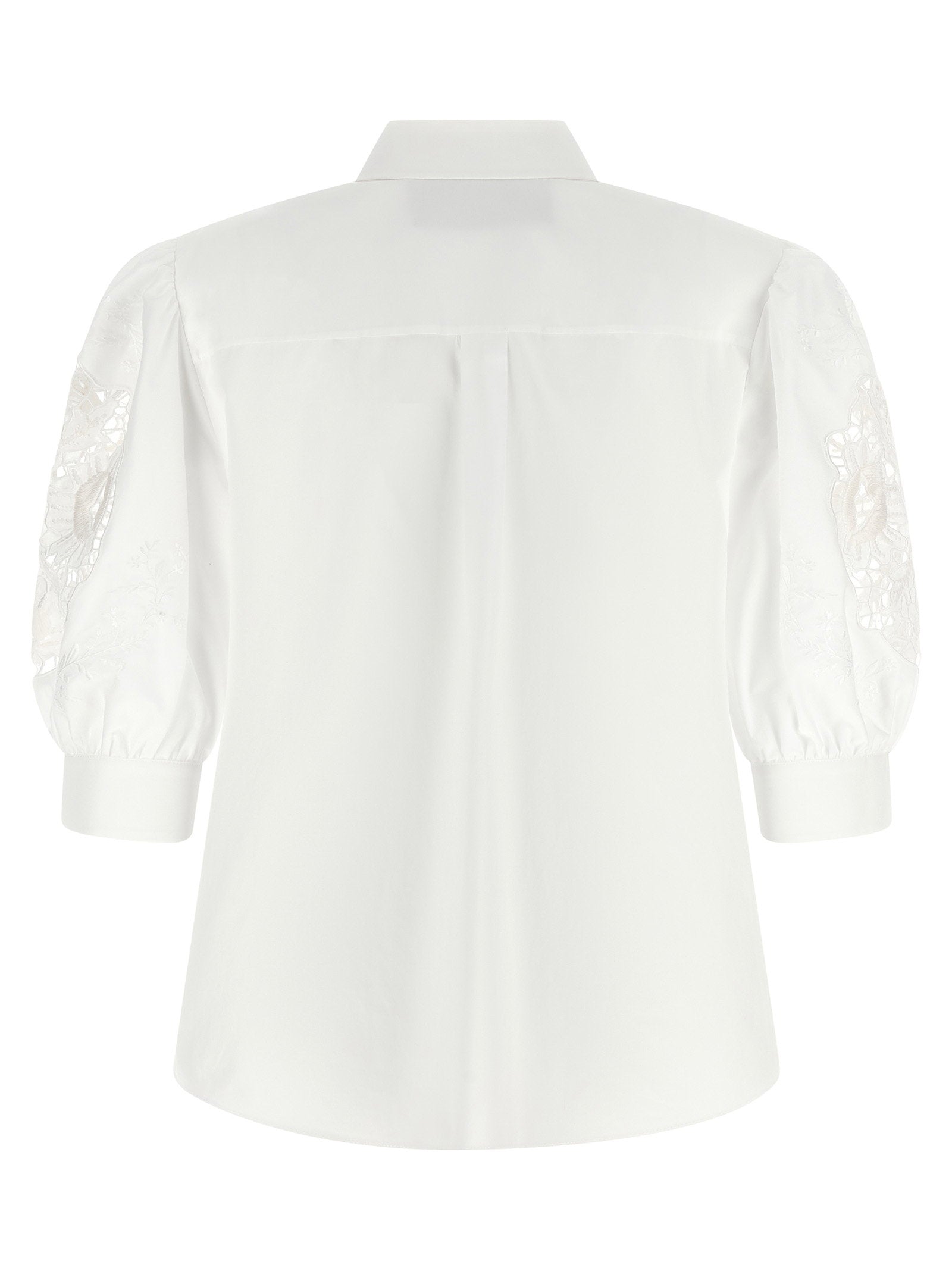 Valentino Garavani Macramé Insert Shirt White
