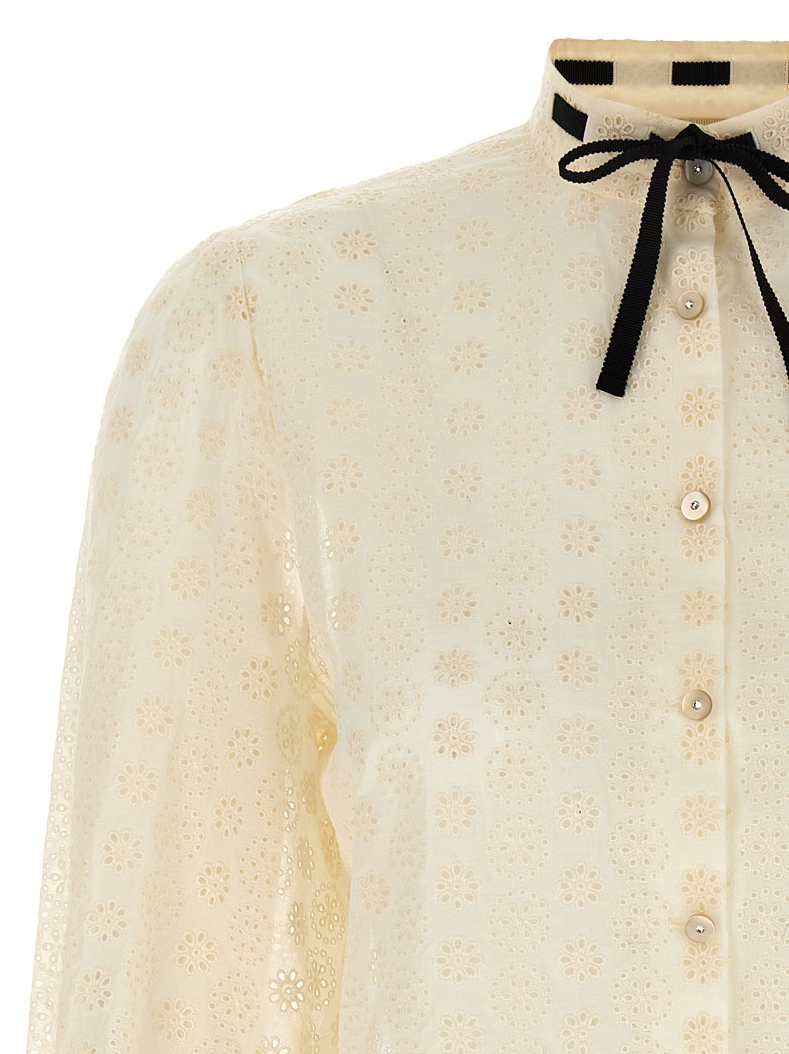 Shirt Valentino Garavani Sangallo White