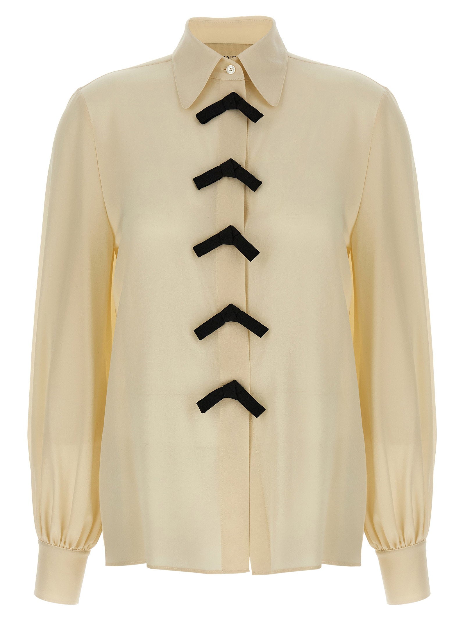 Valentino Garavani Bow Shirt Beige