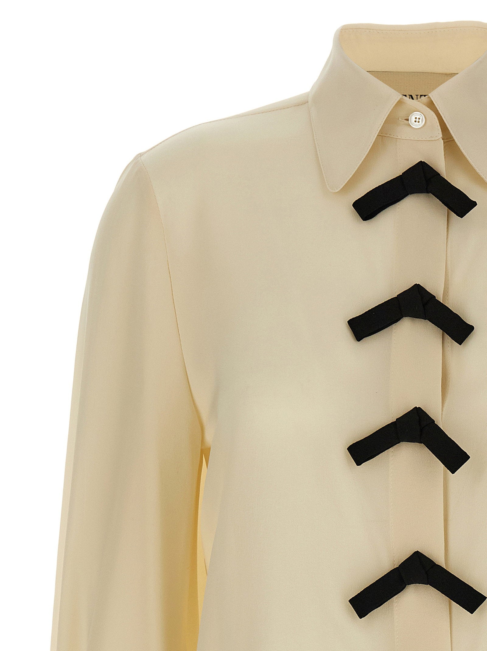 Valentino Garavani Bow Shirt Beige