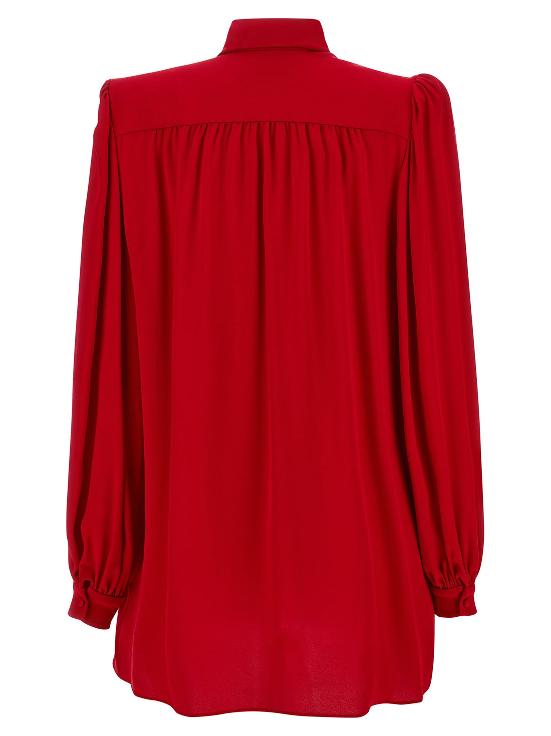 Valentino Garavani Silk Shirt With Bow Red