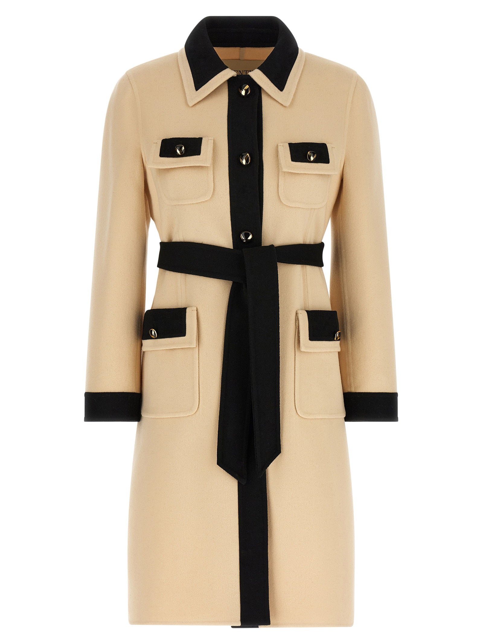 Valentino Garavani Wool Coat Beige