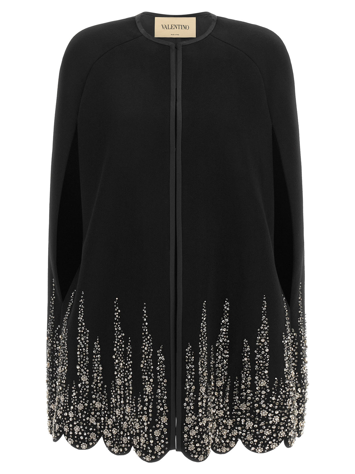 Valentino Garavani Compact Drap Cape Black