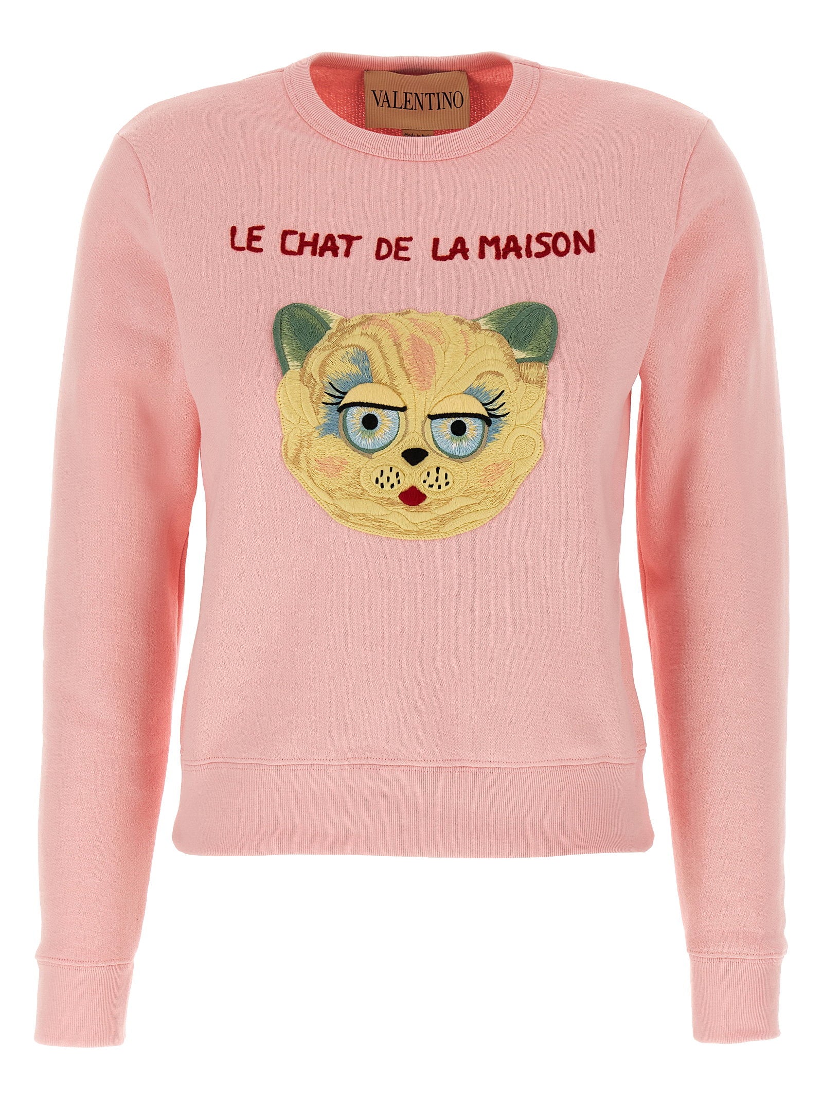 Valentino Garavani Le Chat De La Maison Sweatshirt Pink