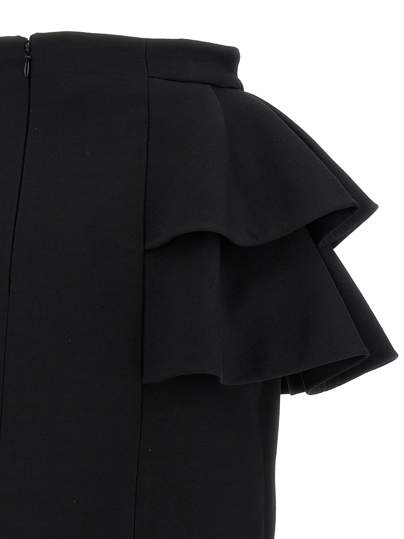 Valentino Garavani Crepe Couture Skirt Black