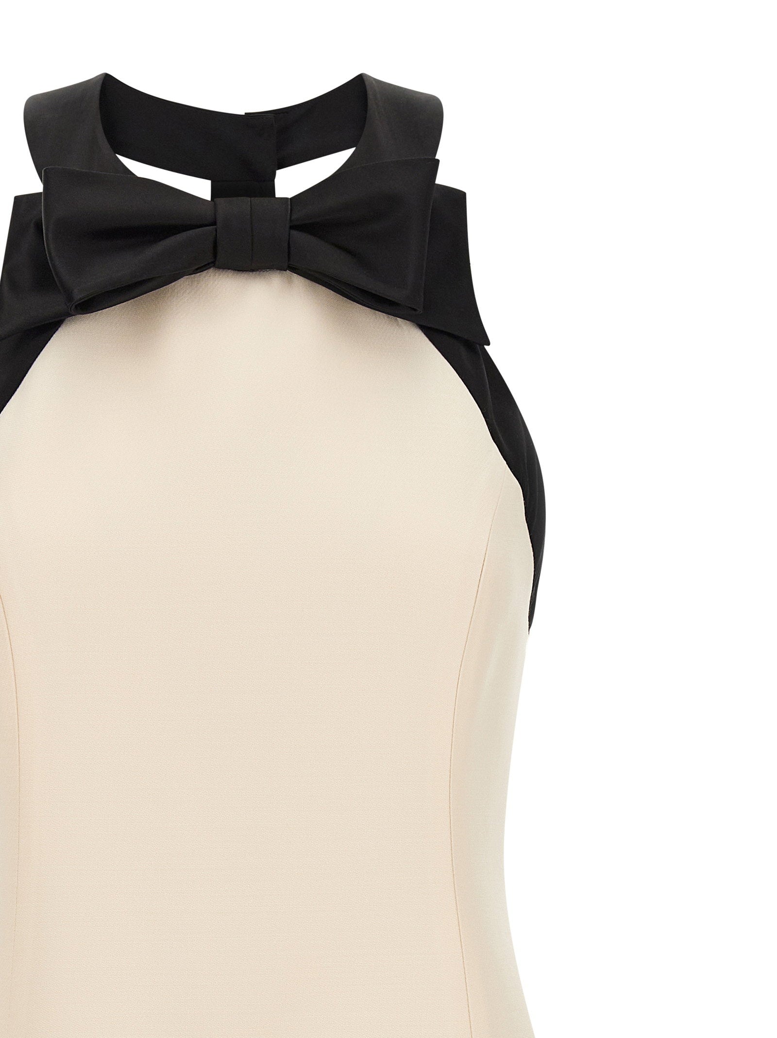 Valentino Garavani Crêpe Couture Dress White/black