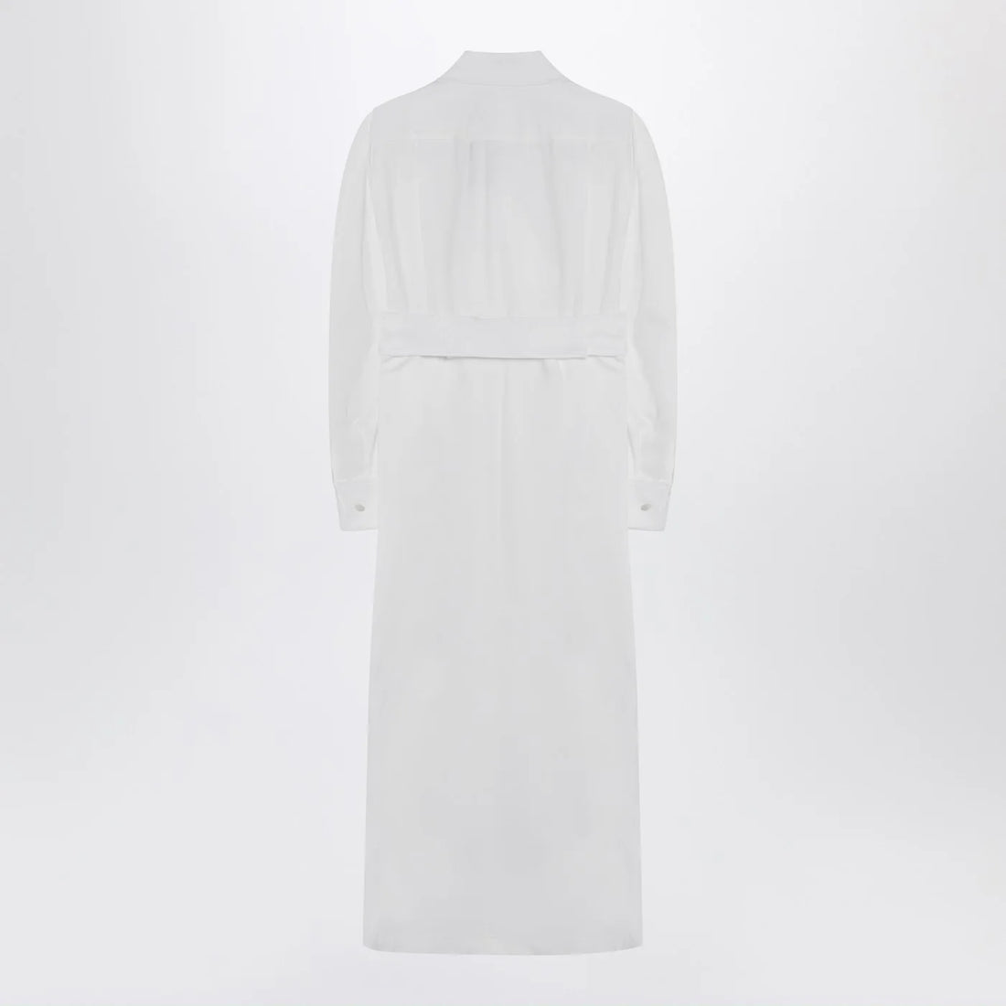 Max Mara White Shirt Dress In Cotton Twill