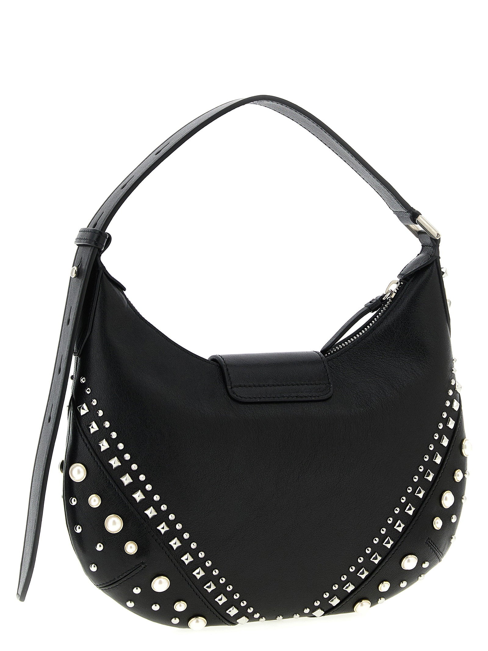 Jimmy Choo Bar Hobo Shoulder Bag White