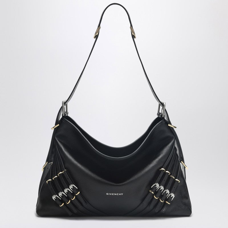 Givenchy Medium Voyou Shoulder Bag in Black Leather