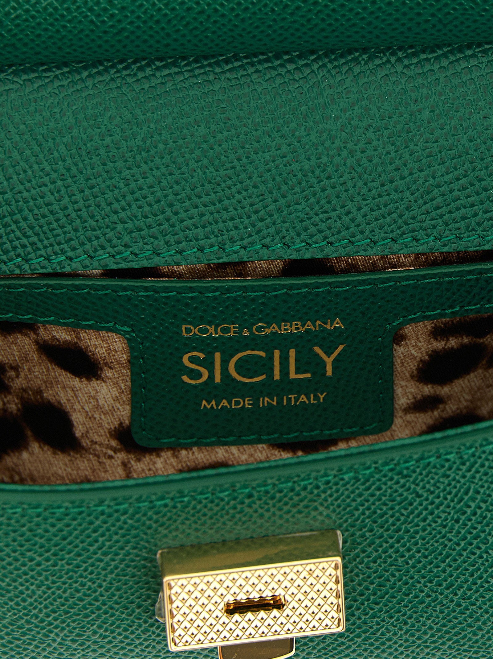 Dolce & Gabbana Sicily Mini Handbag Green