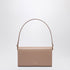Dolce & Gabbana Beige Marlene Calfskin Shoulder Bag with Gold Turn-Lock Beige