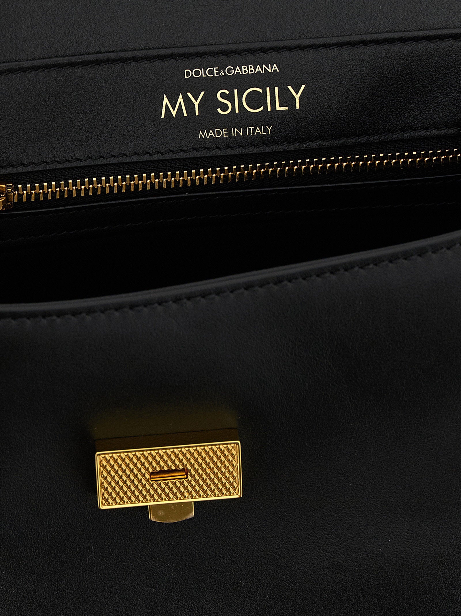 Dolce & Gabbana My Sicily Small Handbag Black