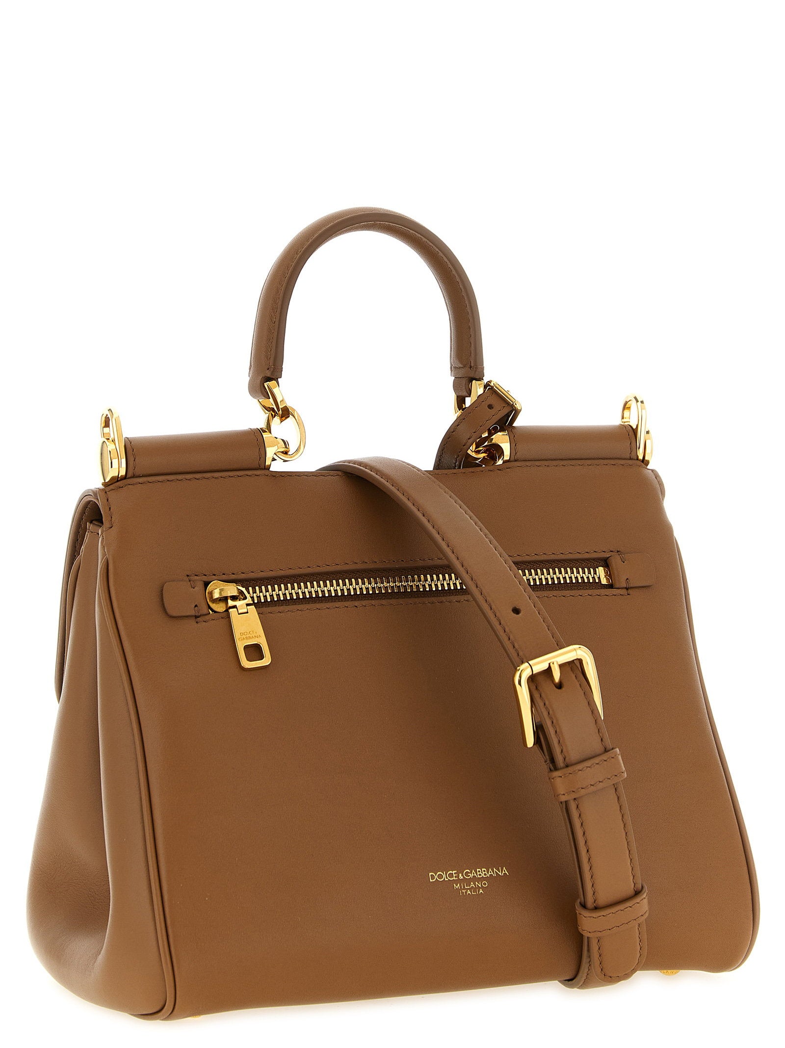 Dolce & Gabbana My Sicily Small Handbag Brown