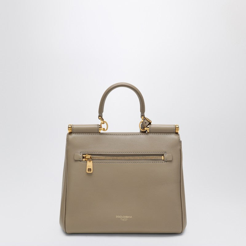 Dolce & Gabbana My Sicily Small Leather Shoulder Bag Brown