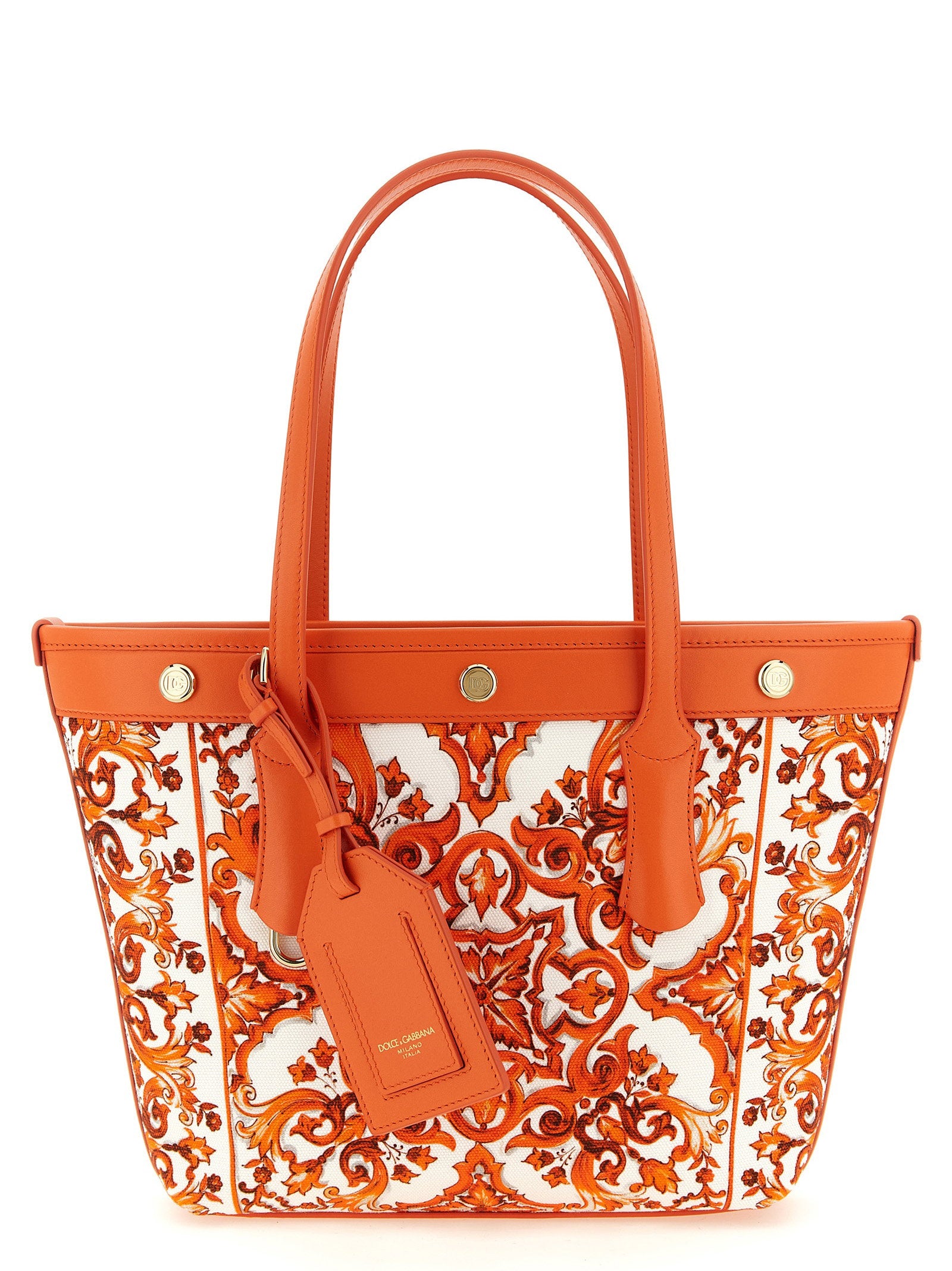 Dolce & Gabbana Atene Shopping Bag Orange