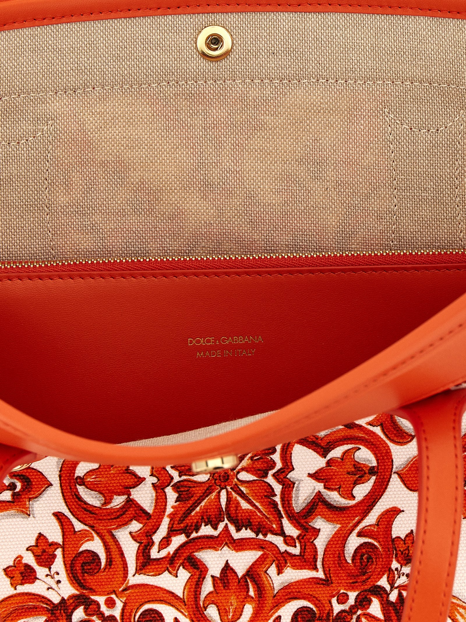 Dolce & Gabbana Atene Shopping Bag Orange