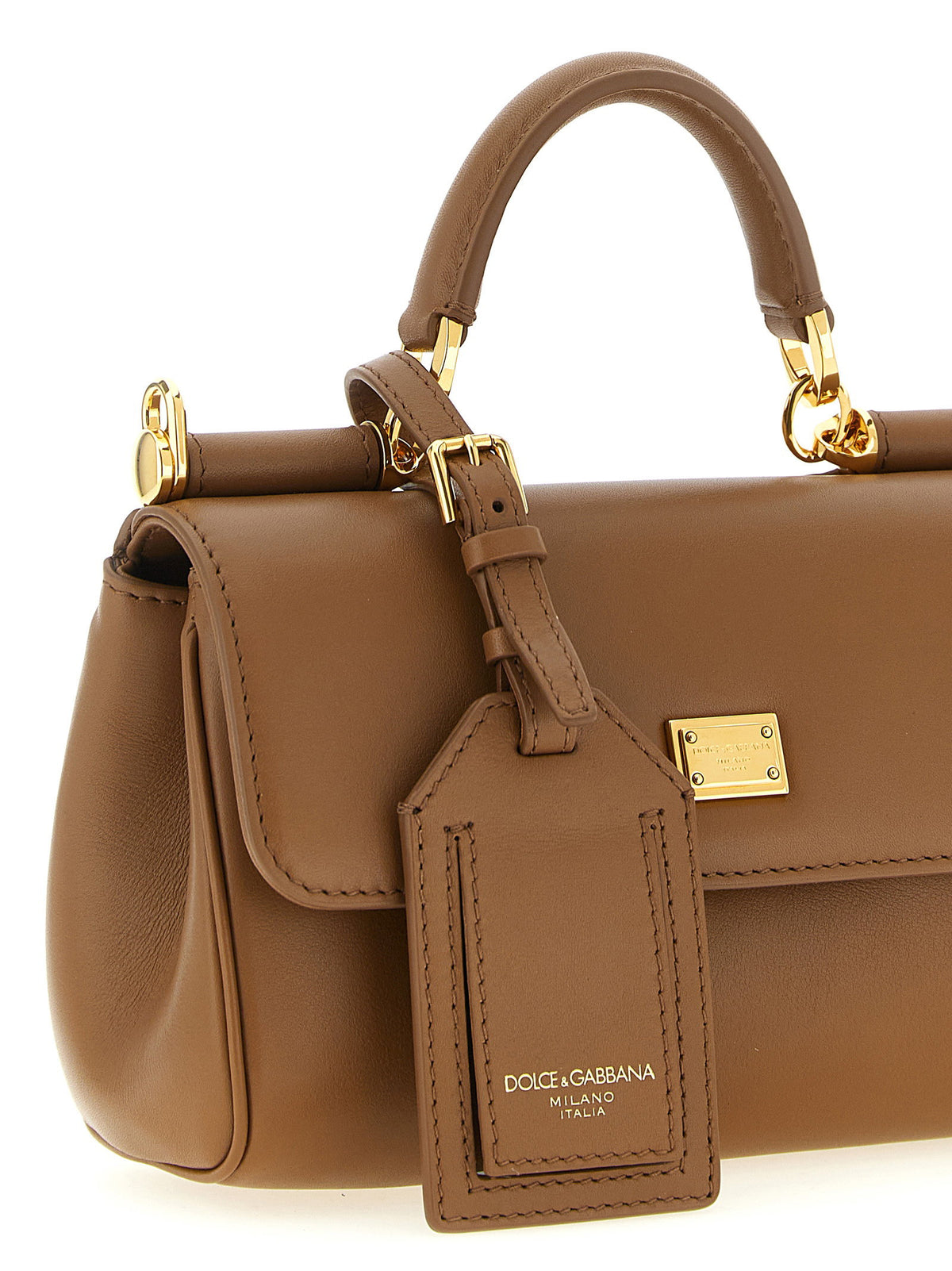 Dolce & Gabbana My Sicily Mini Handbag Brown