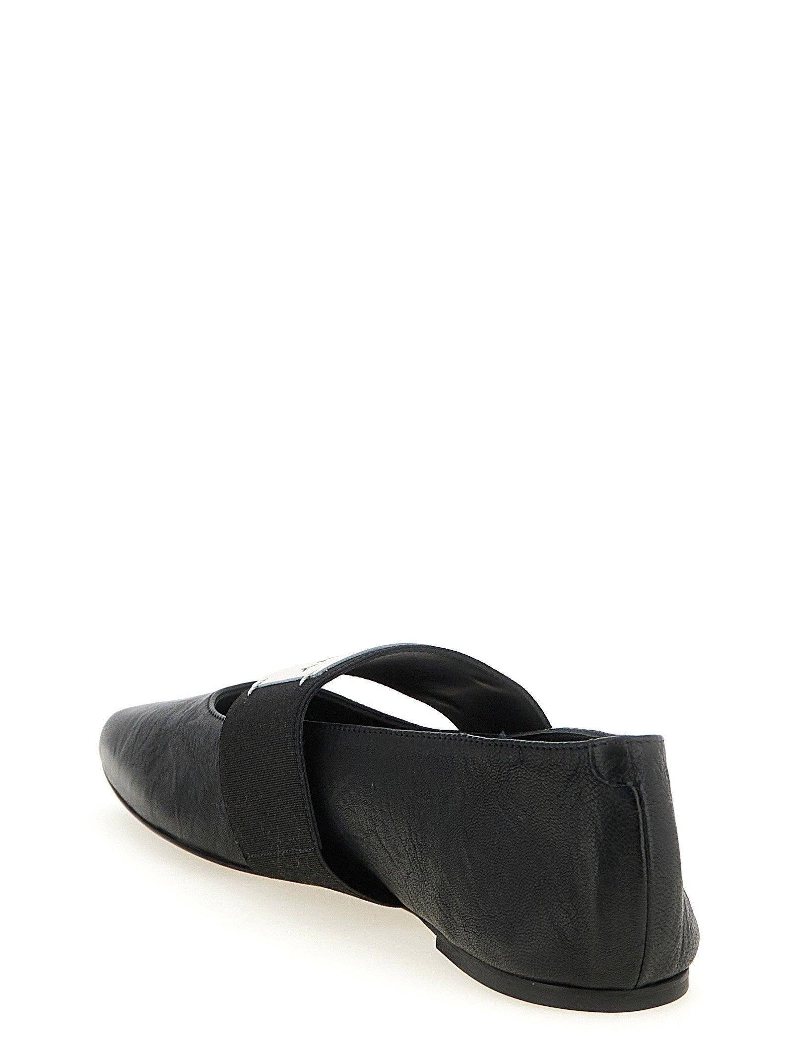 Givenchy Sliced Square Ballet Flats Black