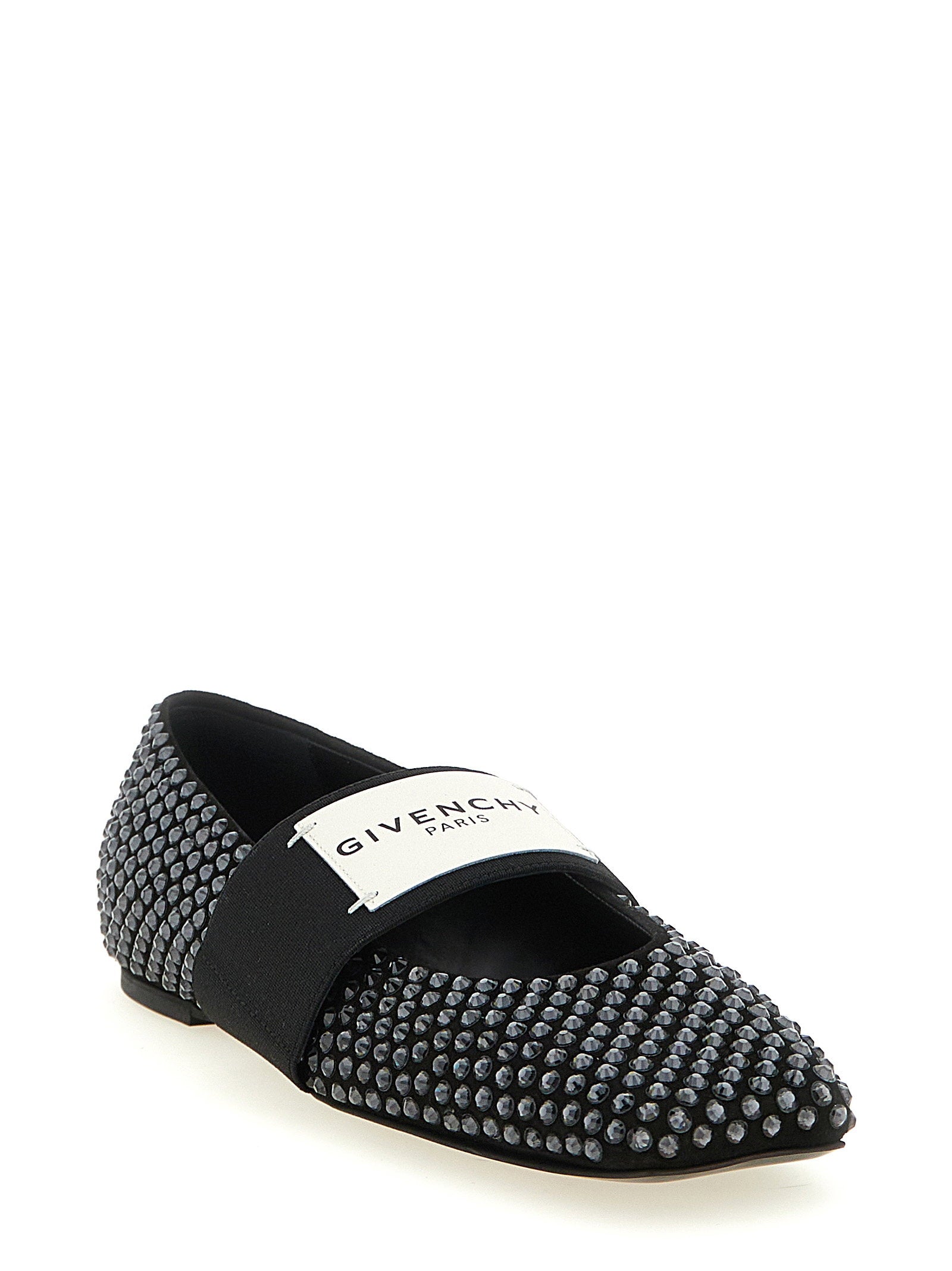 Givenchy Sliced Square Ballet Flats Black