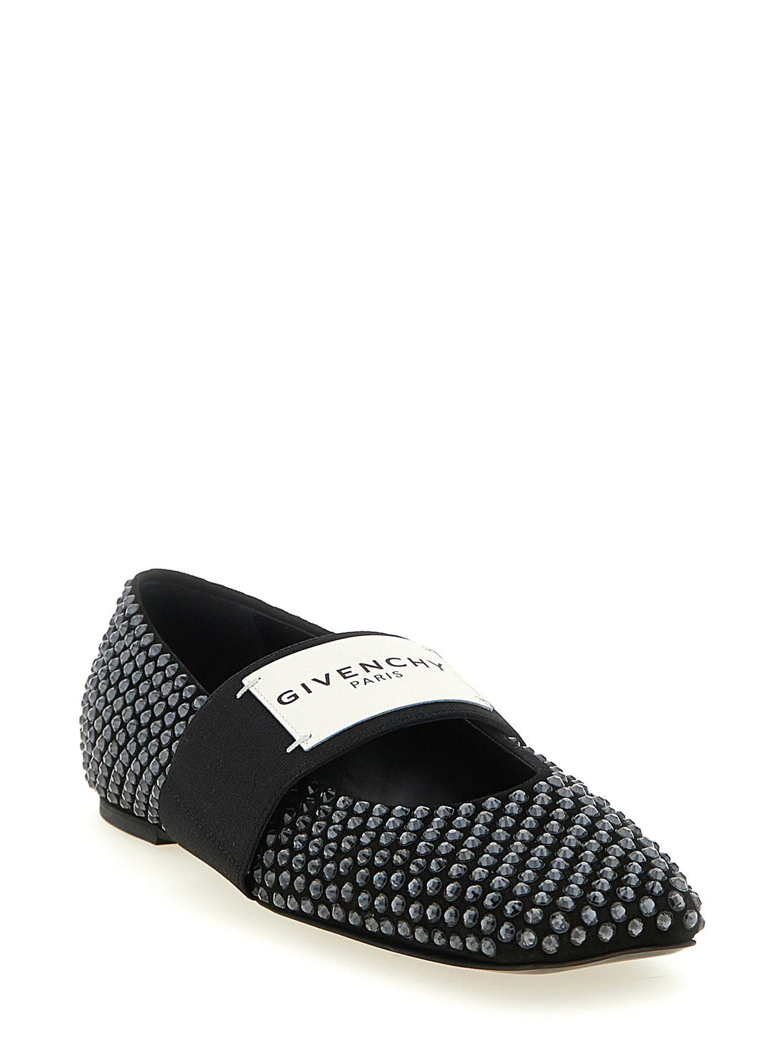 Givenchy Sliced Square Ballet Flats Black