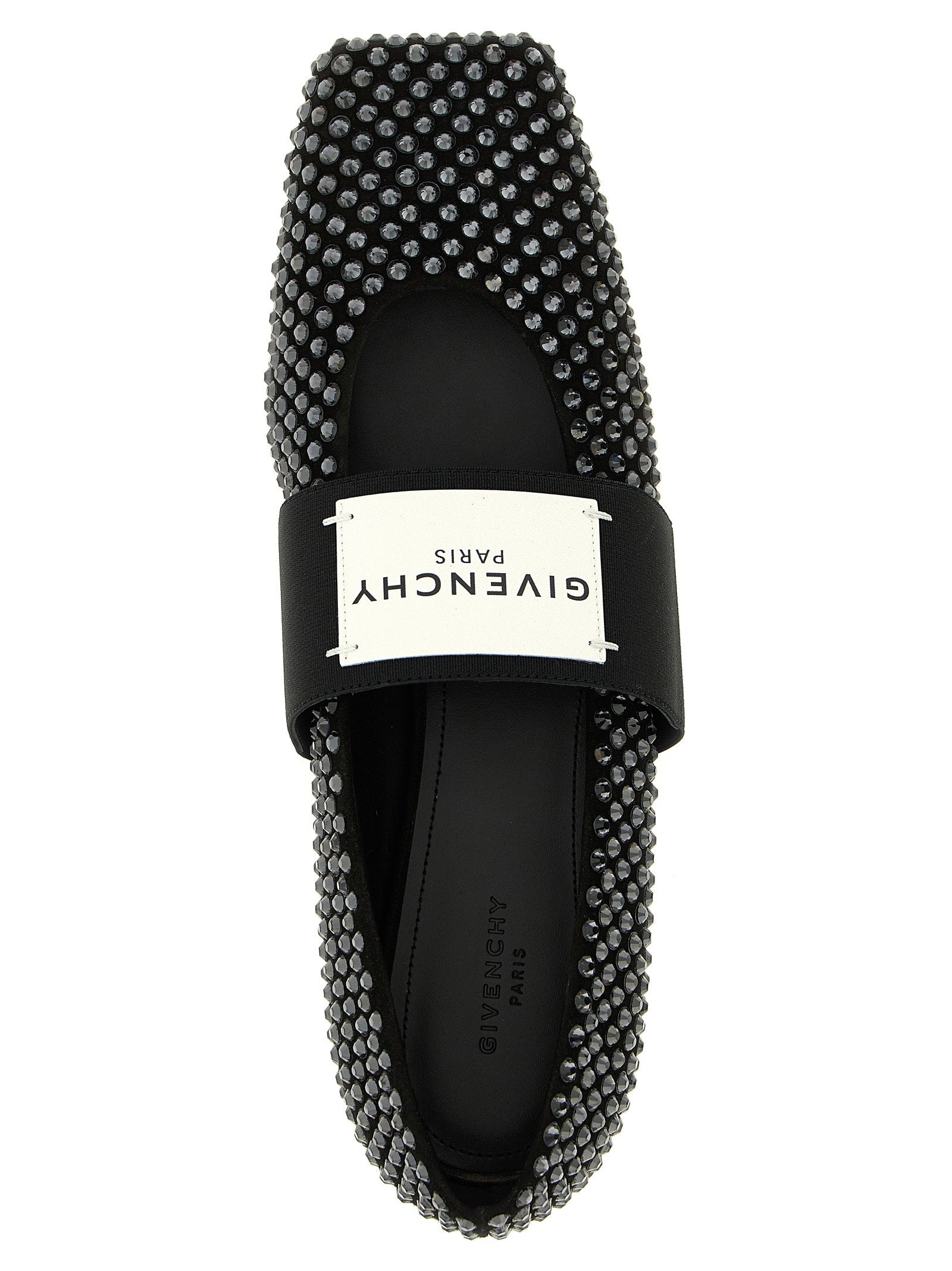 Givenchy Sliced Square Ballet Flats Black
