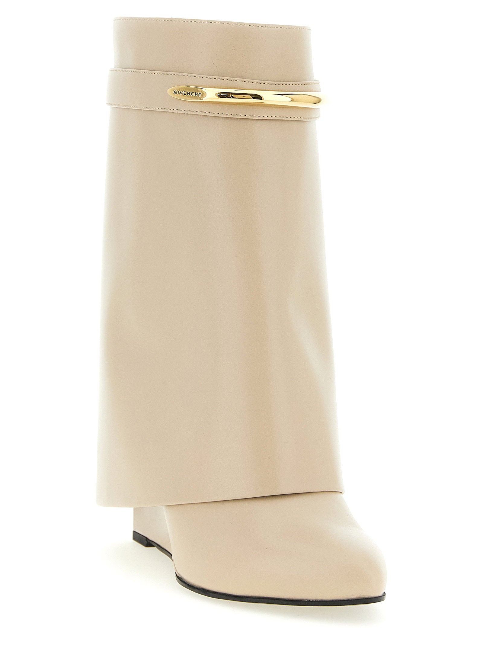 Givenchy Shark Pinch Ankle Boots Beige