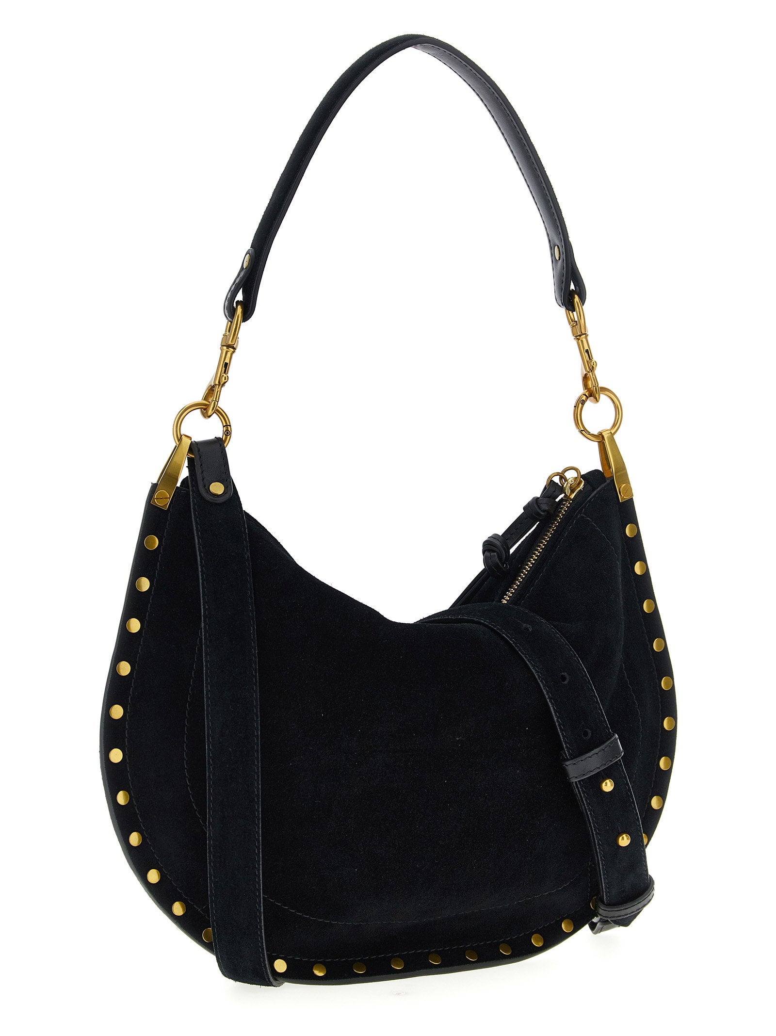 Isabel Marant Oskan Soft Zip Handbag Black