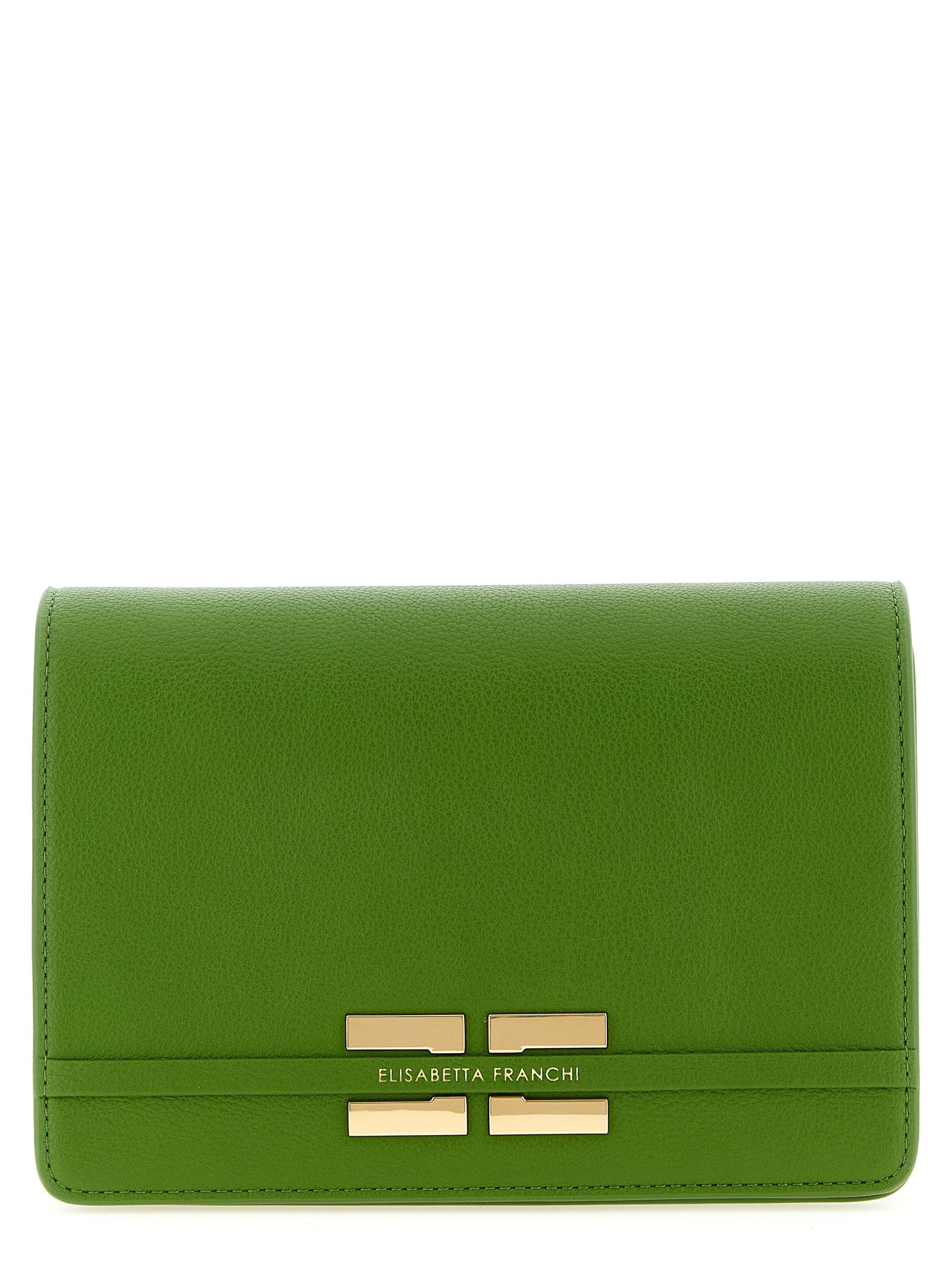 Elisabetta Franchi Logo Shoulder Strap Green