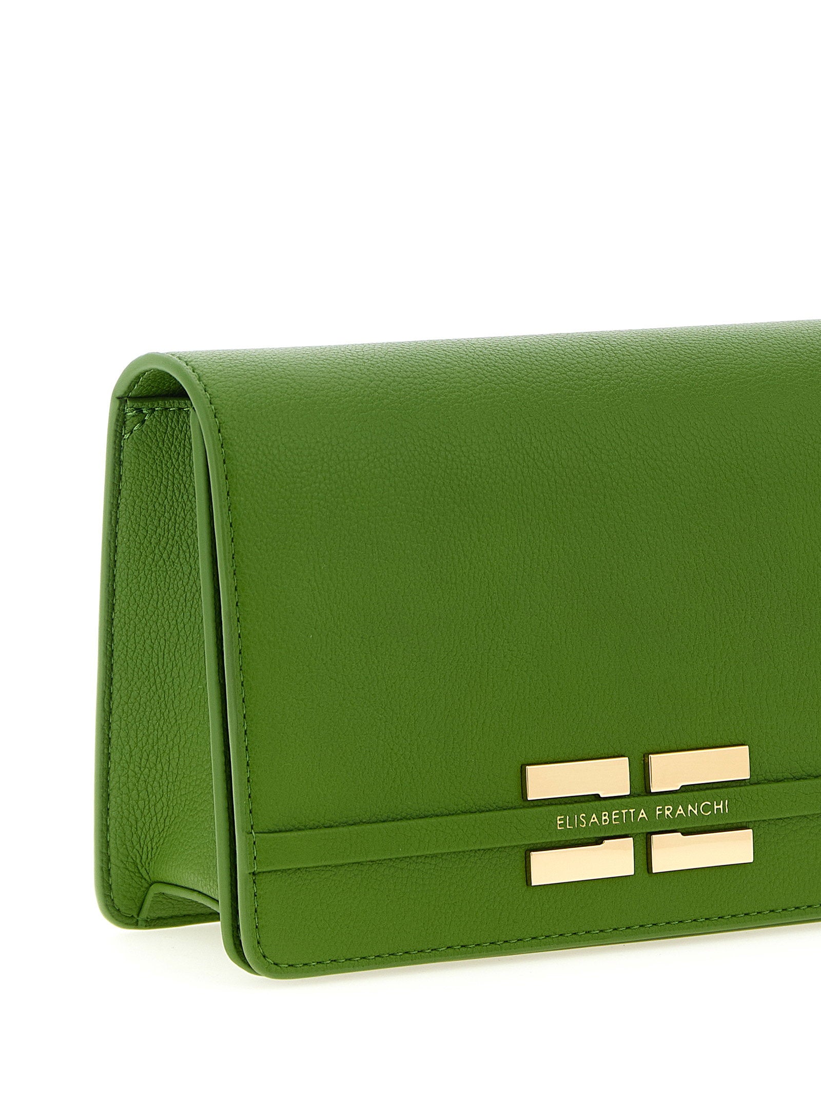 Elisabetta Franchi Logo Shoulder Strap Green